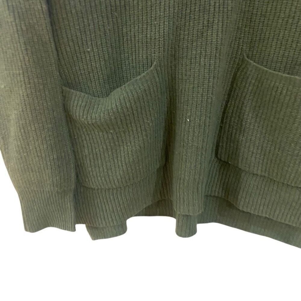 Madewell Glenbrook Half-Zip Merino Wool Pullover Sweater in Heather Palm Green X - Picture 5 of 7